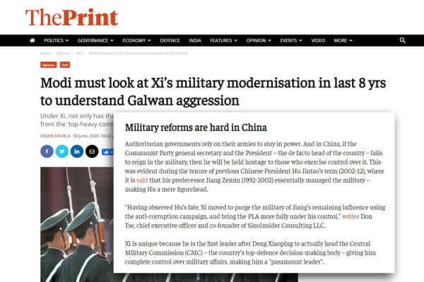 20200618 – Modi must look at Xi’s military modernisation in last 8 yrs to unders_ – theprint.in 20200618 - Modi must look at Xi's military modernisation in last 8 yrs to unders_ - theprint.in